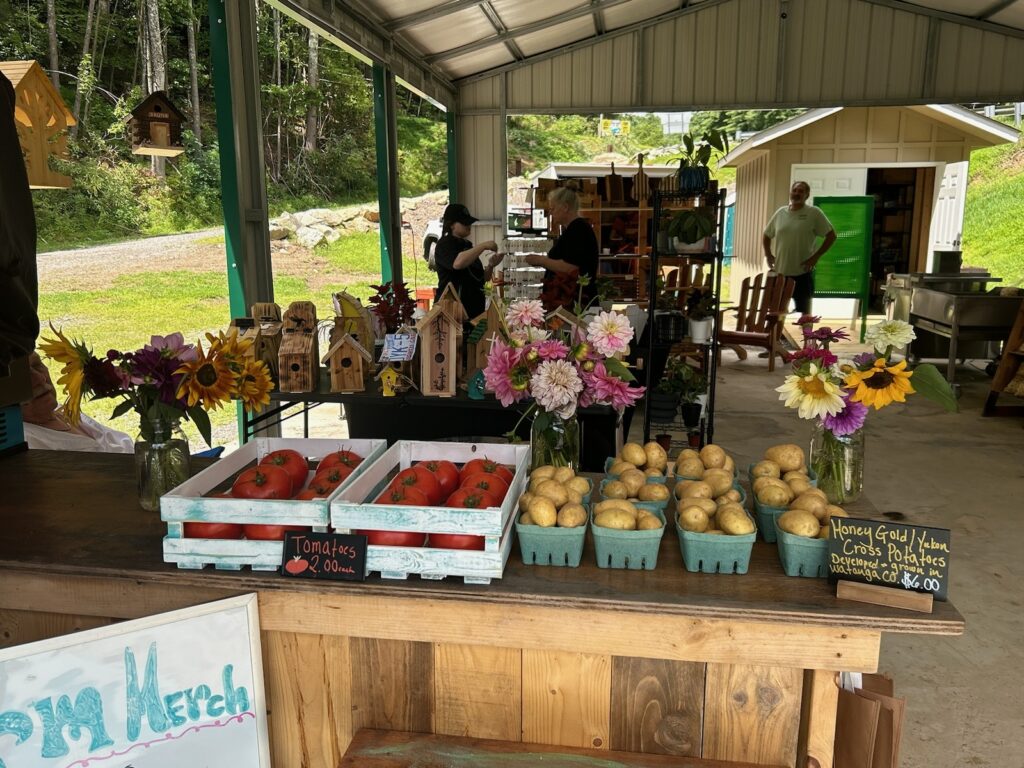 farmers market booth